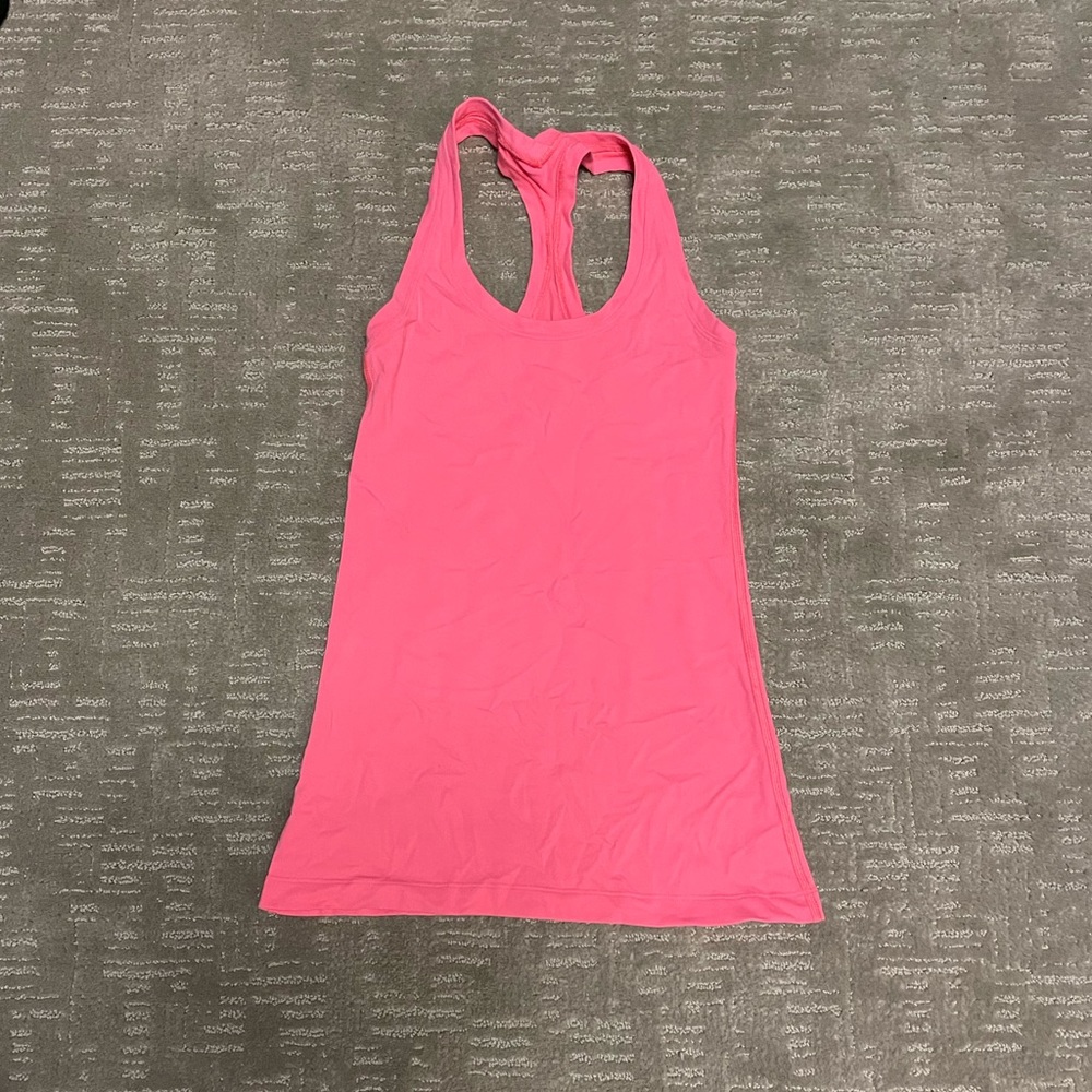 Lululemon Cool Racerback Tank Top Bright Coral